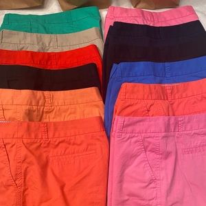 J. Crew shorts 12 pair lot